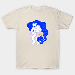 Astronaut Shopper In Space T-Shirt